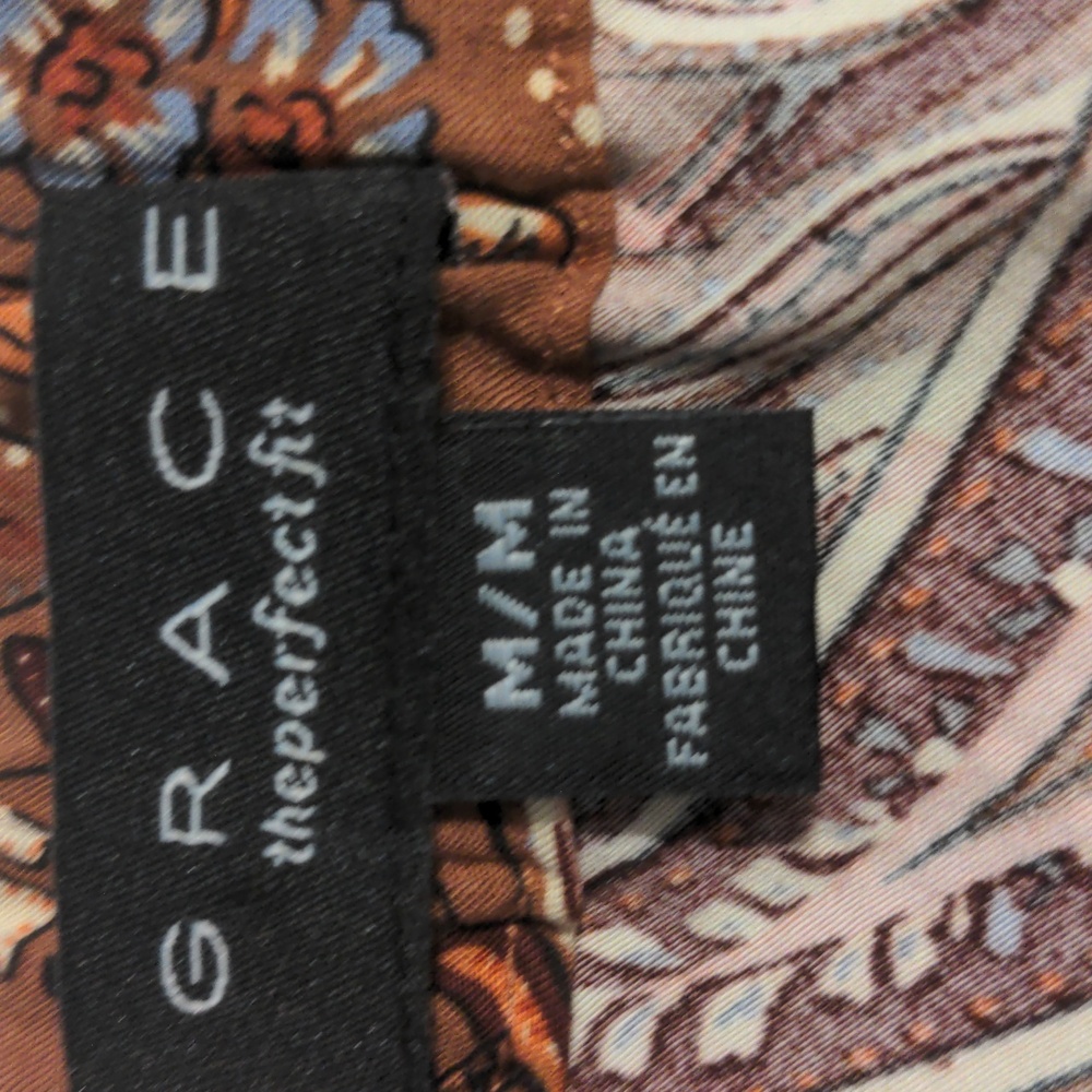 Grace Brown Paisley Midi Skirt - Picture 2 of 7